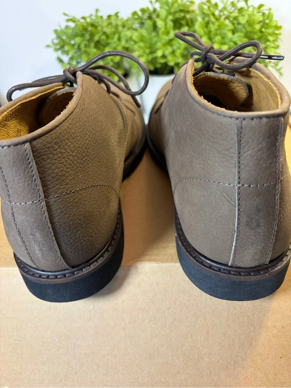 Marc Joseph Men's Taupe Lace-Up Dress Boots Size 8.5 New in Box